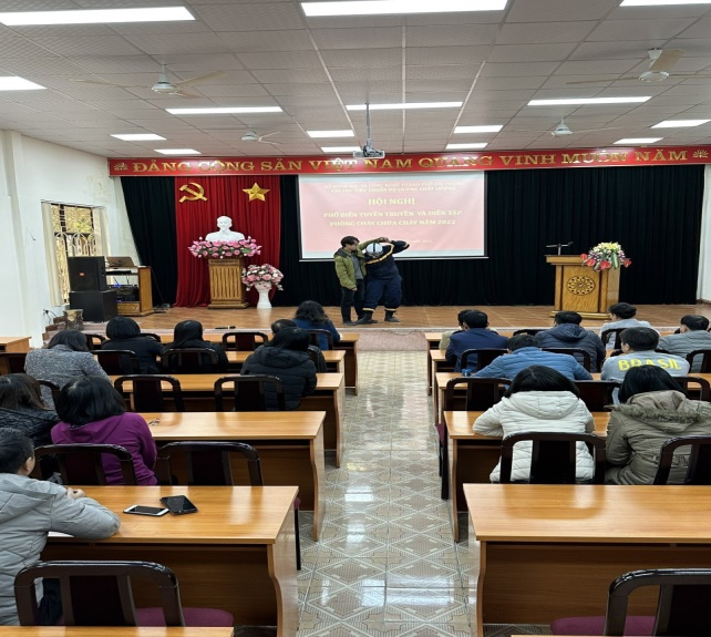 Hội nghị phổ biến tuyên truyền và diễn tập phòng cháy chữa cháy năm 2022