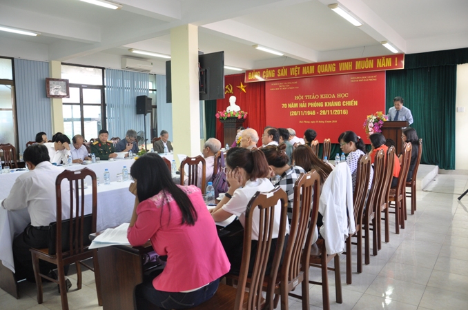 Hội thảo khoa học 70 năm Hải Phòng kháng chiến (20/11/1946 – 20/11/2016)