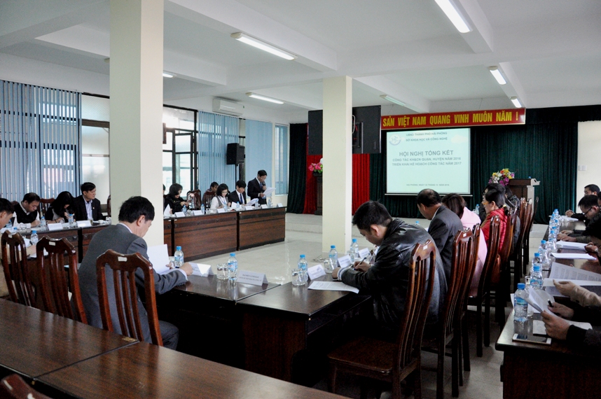 Sở KH&CN Hải Phòng: Tổng kết công tác KH&CN quận, huyện năm 2016 và triển khai kế hoạch công tác năm 2017