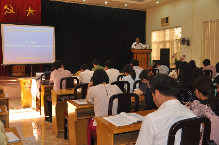 Tập huấn công tác bảo vệ bí mật nhà nước tại Sở Khoa học và Công nghệ Hải Phòng