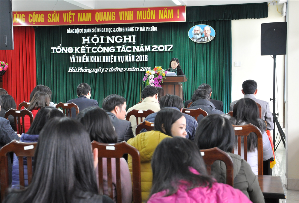 Sở Khoa học và Công nghệ tổng kết công tác Đảng năm 2017 và triển khai nhiệm vụ năm 2018