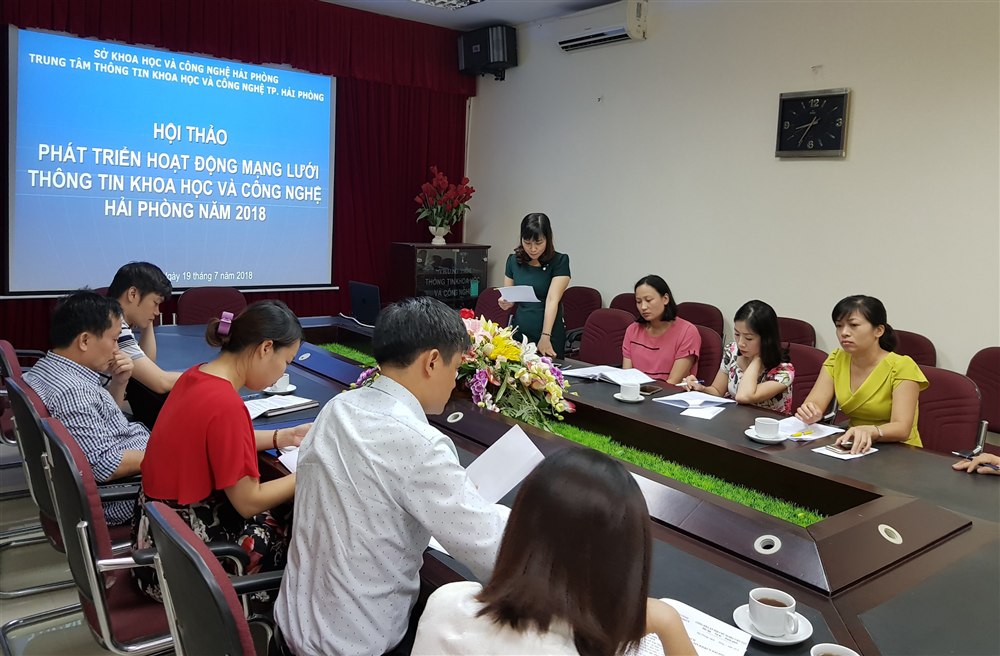Phát triển hoạt động Mạng lưới Thông tin Khoa học và Công nghệ Hải Phòng năm 2018