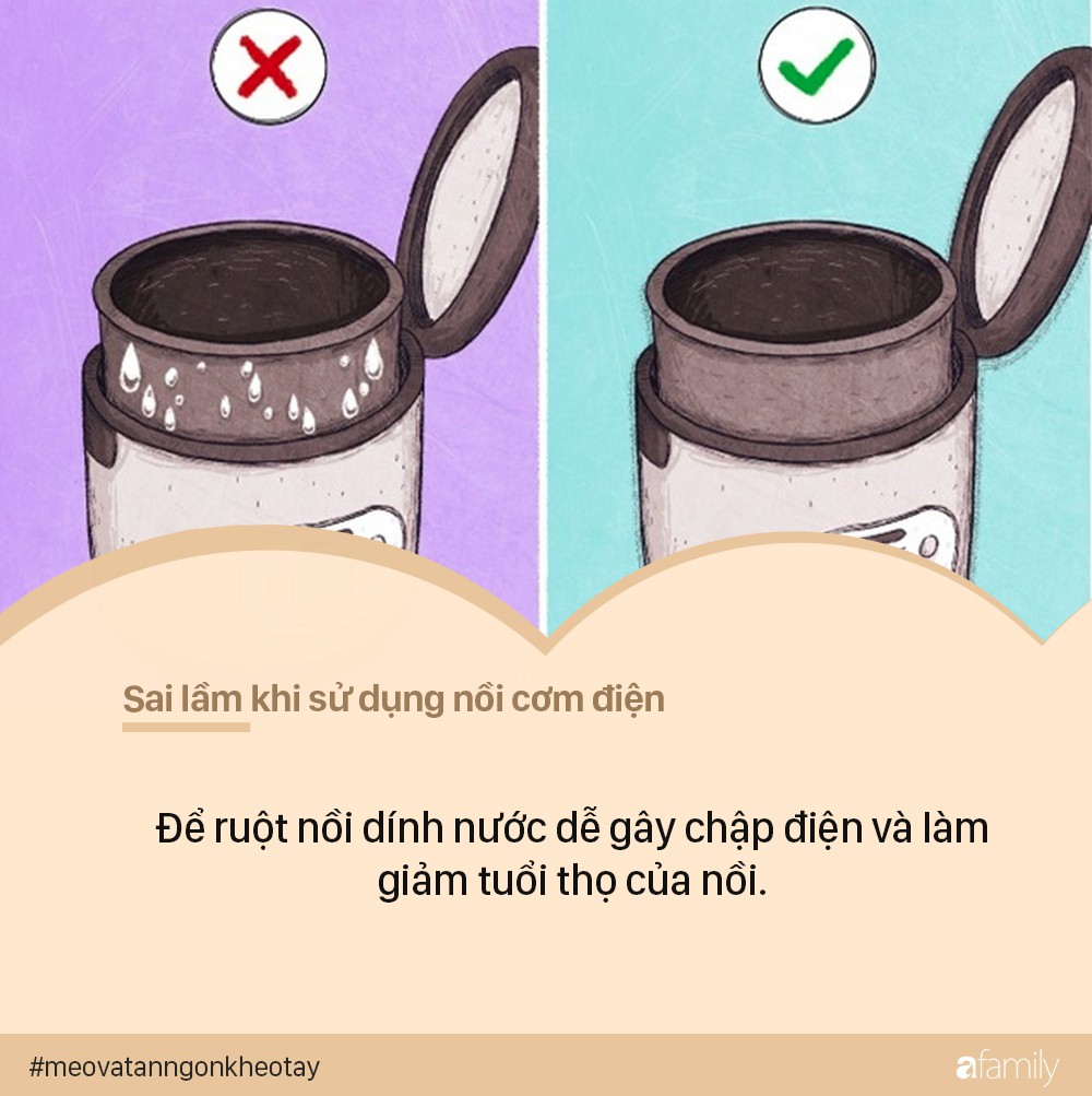 Những sai lầm khiến nồi cơm điện vừa nhanh hỏng, dễ gây bệnh ung thư