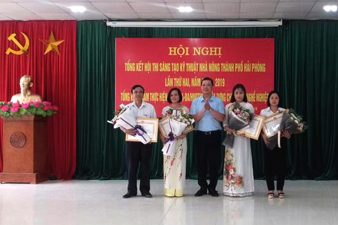 10 công trình, giải pháp, mô hình đoạt giải Hội thi sáng tạo kỹ thuật nhà nông thành phố Hải Phòng lần thứ 2, năm 2018 - 2019