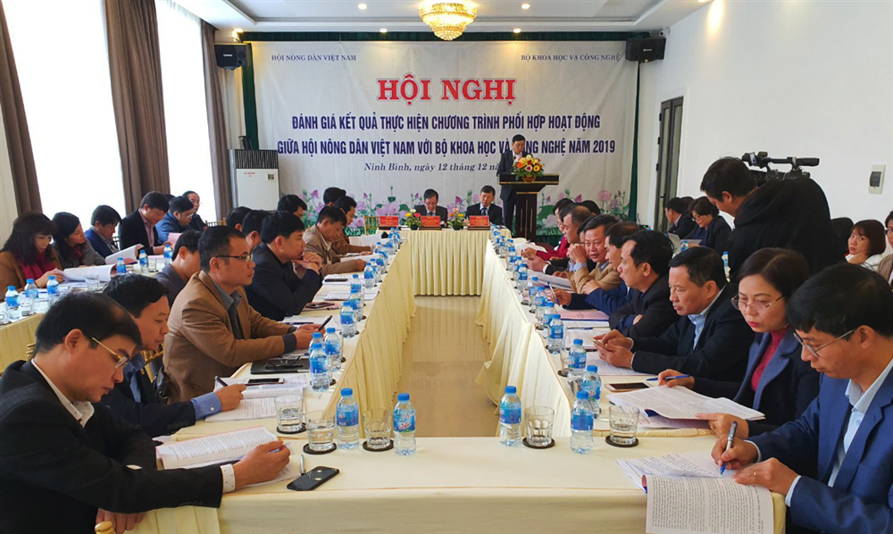 Hội nghị đánh giá kết quả thực hiện chương trình phối hợp hoạt động giữa Hội Nông dân Việt Nam với Bộ Khoa học và Công nghệ năm 2019