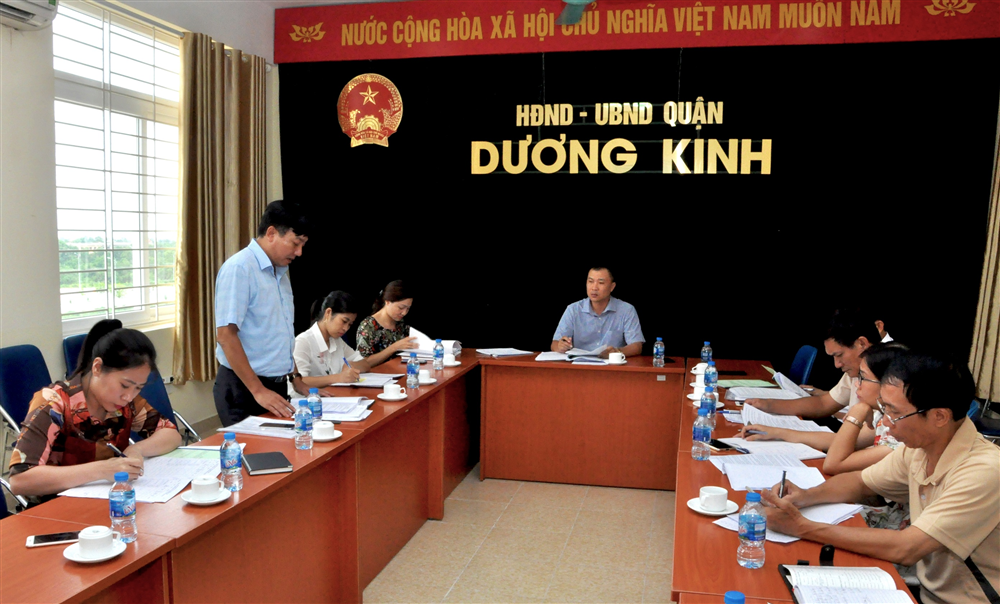 Nghiệm thu 02 dự án ứng dụng khoa học và công nghệ tại quận Dương Kinh