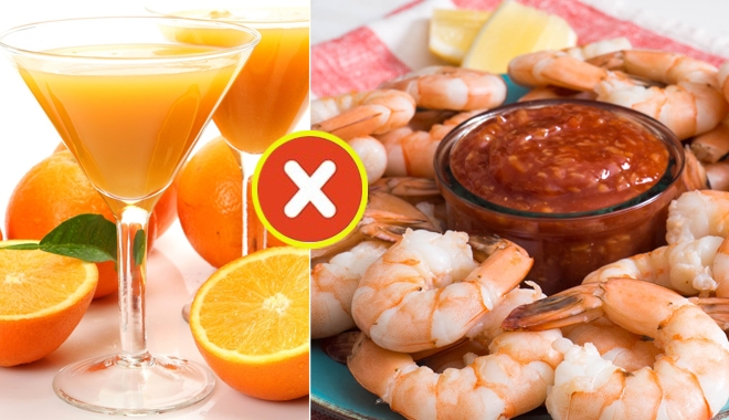 Những sai lầm khi ăn tôm