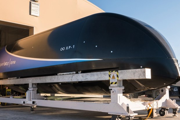 Lần đầu tiên thửnghiệm tàu siêu tốc công nghệ Hyperloop có chở khách