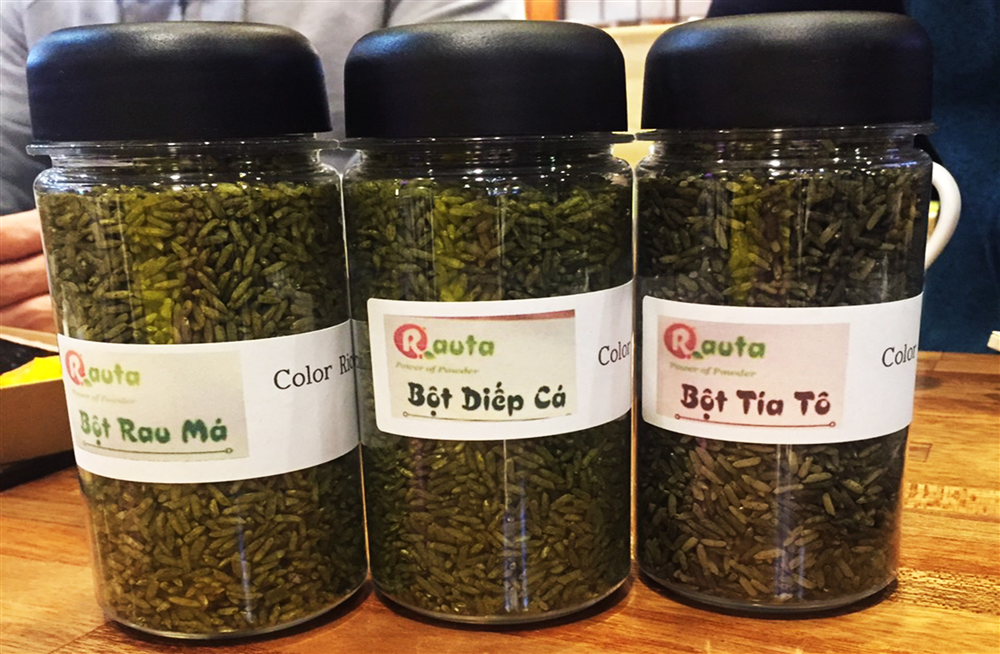 Sản phẩm gạo nhuộm bột rau củ Rauta được giới thiệu tại “Tuần lễ khởi nghiệp K-startup” được tổ chức tại Seoul - Hàn Quốc từ ngày 27 đến ngày 29 tháng 11/2019.