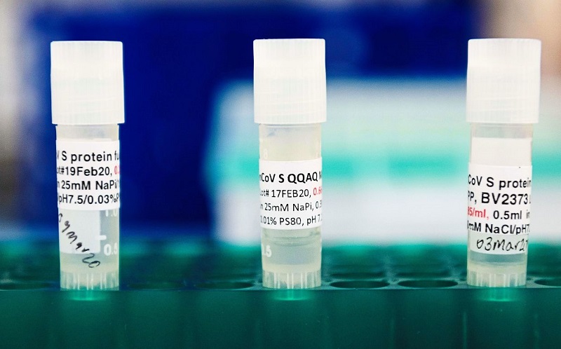 Vaccine phòng COVID-19 được nghiên cứu trong phòng thí nghiệm của Novavax tại Gaithersburg, Maryland, Mỹ