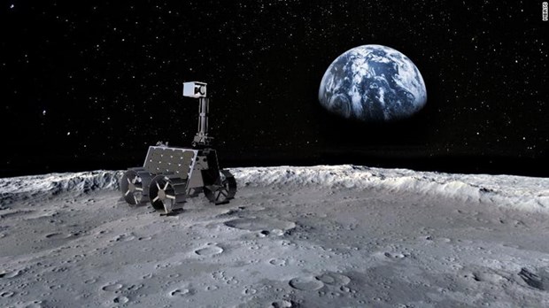 Tàu thám hiểm Mặt Trăng Rashid có 4 bánh xe, nặng khoảng 10kg.