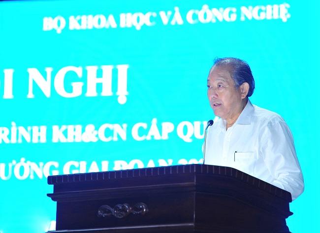 Phó Thủ tướng Thường trực Trương Hòa Bình phát biểu tại Hội nghị.