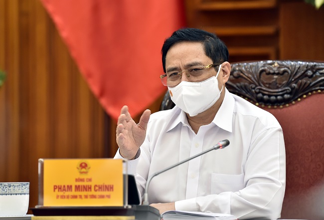 Thủ tướng Phạm Minh Chính phát biểu chỉ đạo tại buổi làm việc sáng 27/5 với Bộ KH&CN.