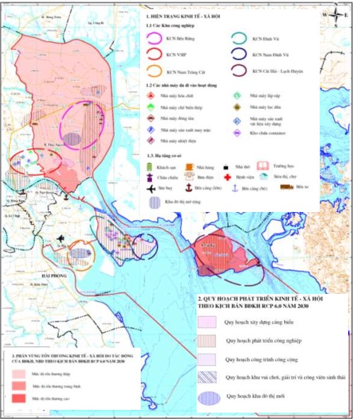 Lồng ghép của biến đổi khí hậu vào quy hoạch phát triển kinh tế xã hội các khu kinh tế ven biển đồng bằng sông Hồng (thí điểm khu kinh tế Đình Vũ – Cát Hải – Hải Phòng)