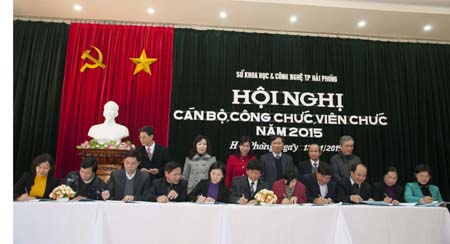 Hội nghị cán bộ công chức viên chức Sở Khoa học và Công nghệ năm 2015