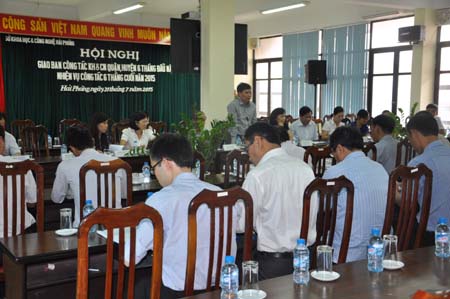 Hội nghị giao ban công tác khoa học và công nghệ quận, huyện 6 tháng đầu năm 2015