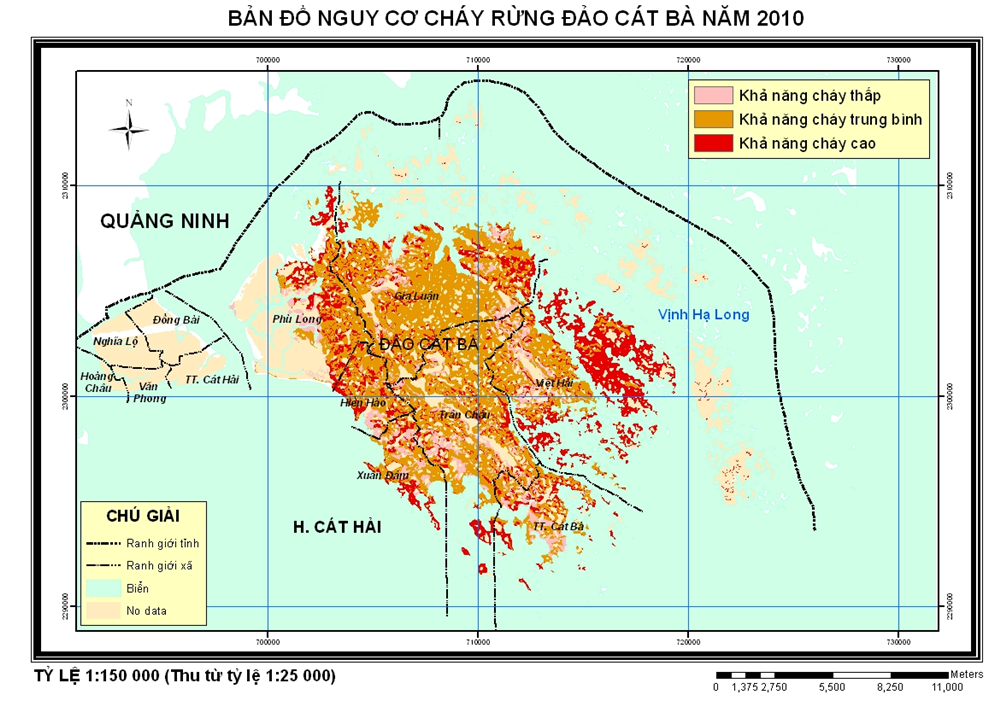 Phòng tránh cháy rừng trên đảo Cát Bà