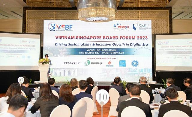 Diễn đàn Quản trị cấp cao Việt Nam-Singapore: Cấp bách đưa tính bền vững vào kinh doanh