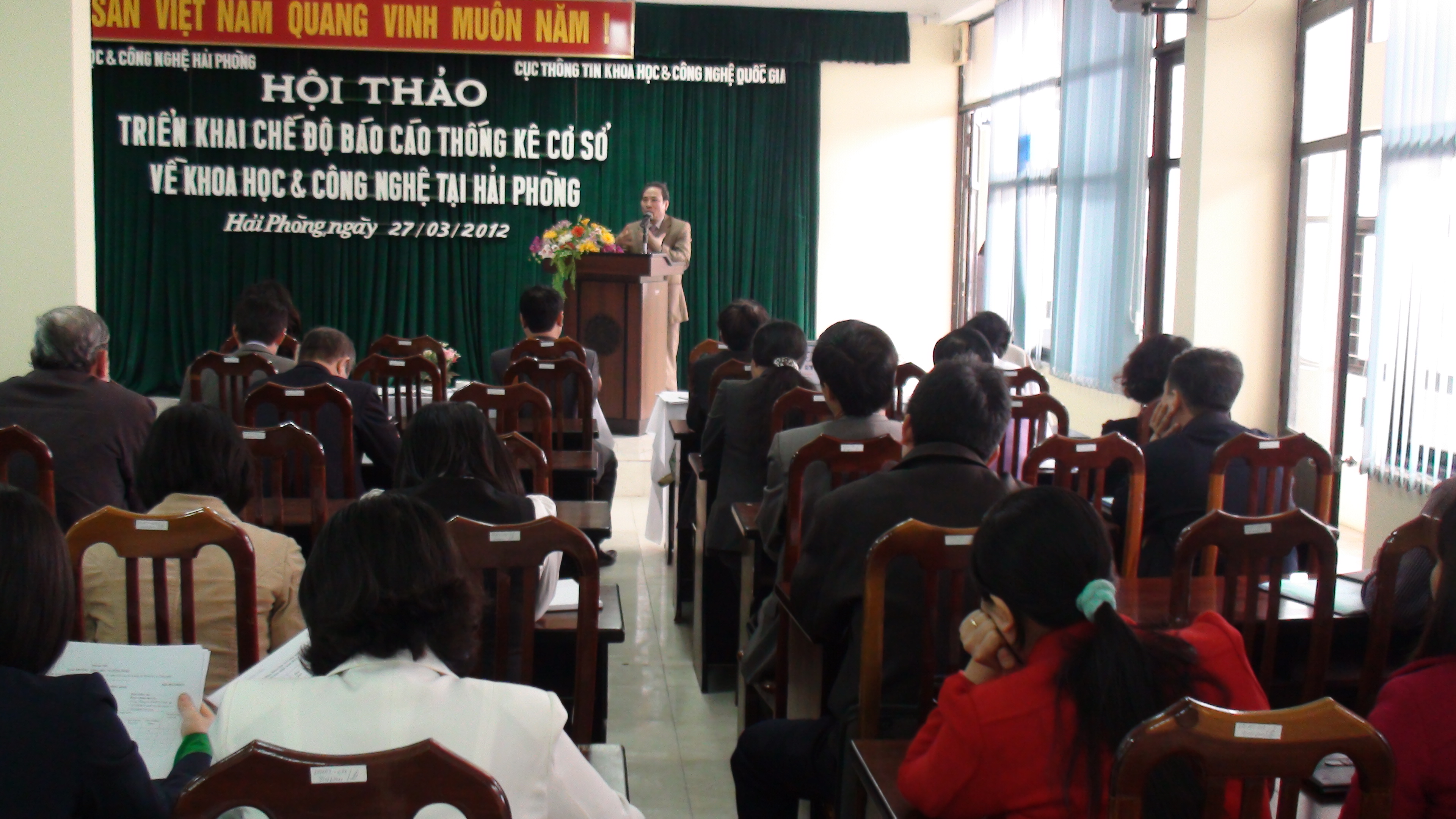 Hội thảo “Triển khai chế độ báo cáo thống kê cơ sở về khoa học và công nghệ tại Hải Phòng”