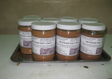 Sản xuất dịch đạm thủy phân từ con moi bằng enzyme protease