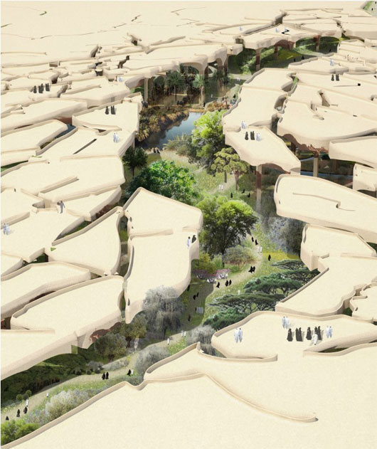 Al Fayah - Công viên được xây dựng bên dưới lòng sa mạc