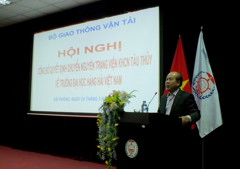 Chuyển Viện KHCN tàu thủy về Trường Đại học Hàng Hải Việt Nam