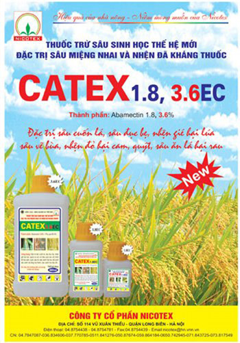 Thuốc trừ sâu sinh học Catex 1,8EC và Catex 3,6EC – Sản phẩm cho rau an toàn